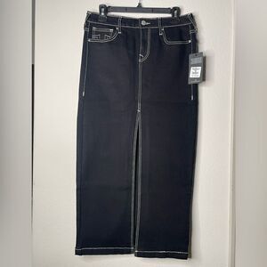 Black True Religion Maxi Skirt